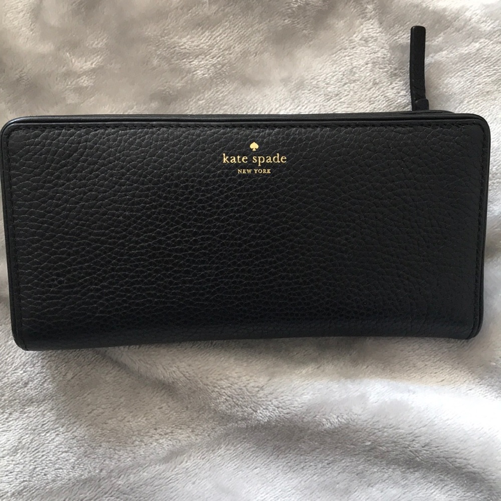 Black Leather Kate Spade Wallet